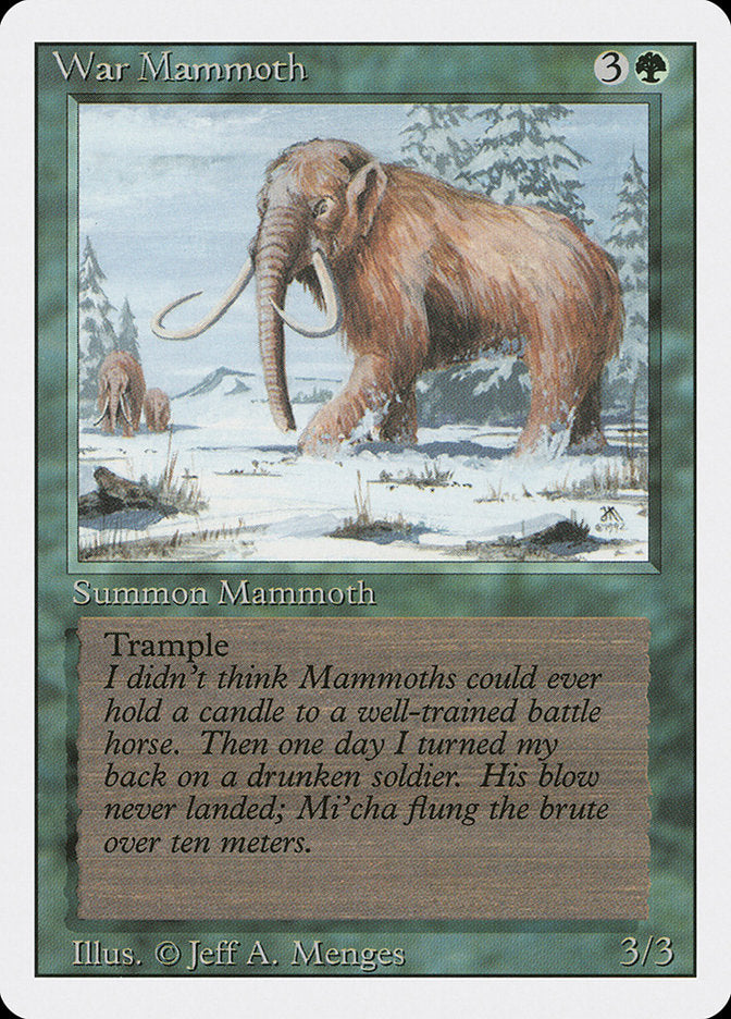 War Mammoth [Revised Edition] | I Want That Stuff Brandon