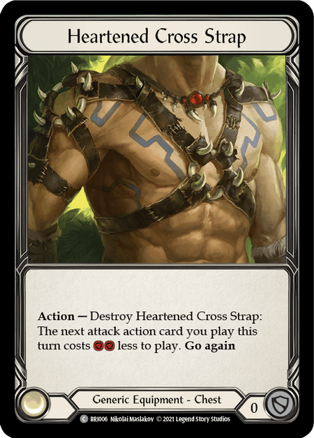Heartened Cross Strap [BRI006] (Tales of Aria Briar Blitz Deck)  1st Edition Normal | I Want That Stuff Brandon