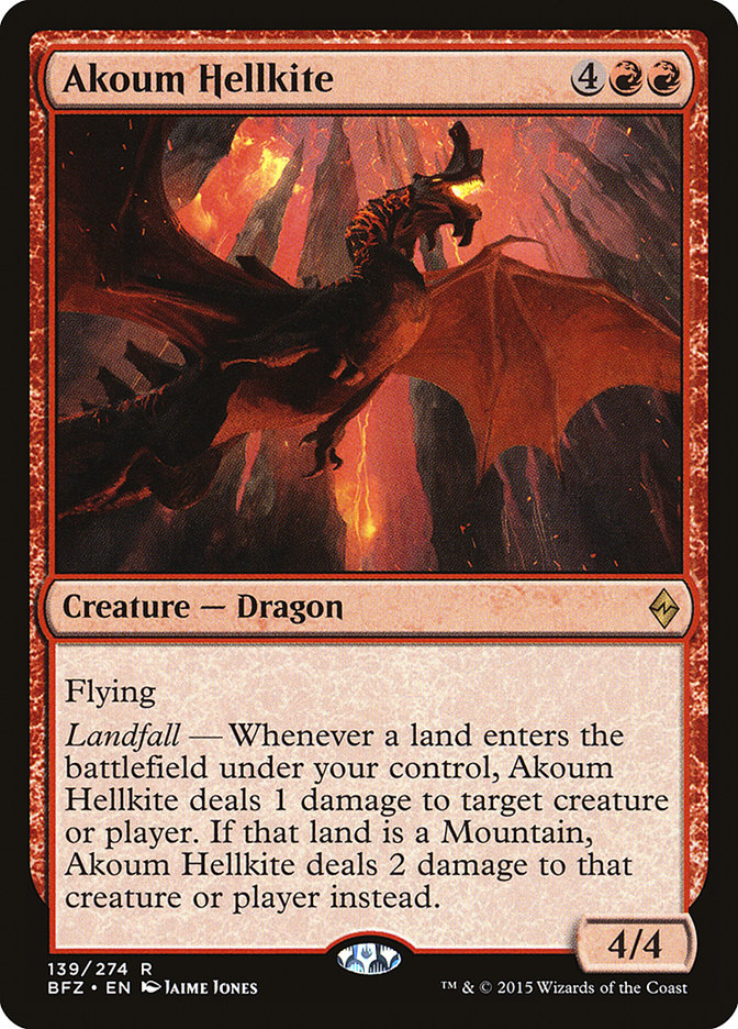 Akoum Hellkite [Battle for Zendikar] | I Want That Stuff Brandon