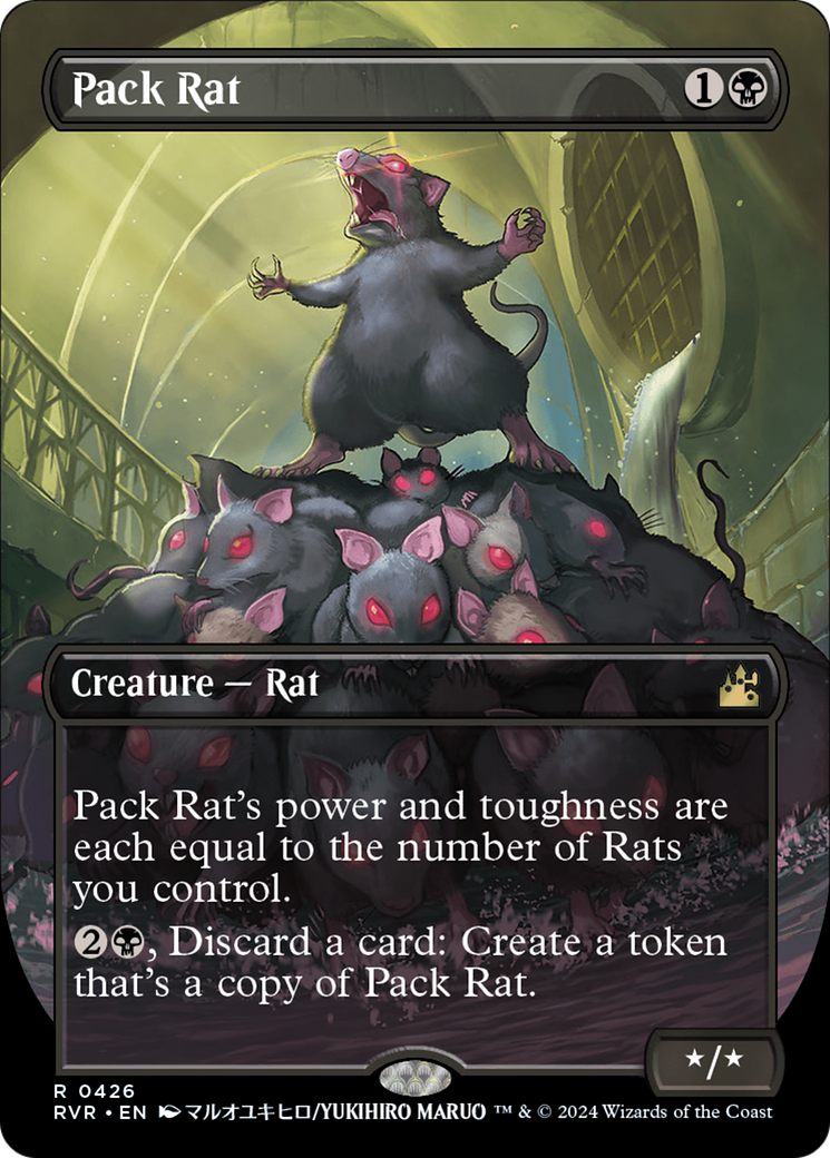 Pack Rat (Anime Borderless) [Ravnica Remastered] | I Want That Stuff Brandon