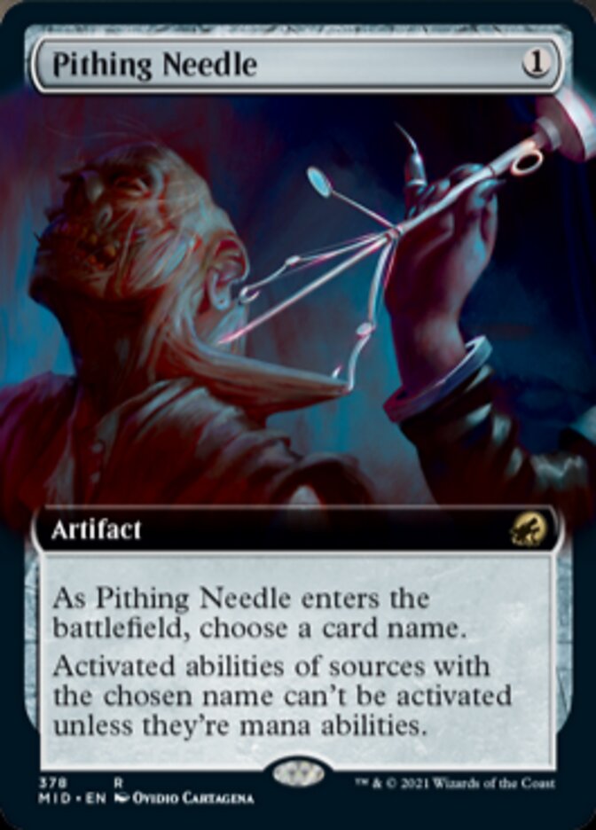 Pithing Needle (Extended Art) [Innistrad: Midnight Hunt] | I Want That Stuff Brandon