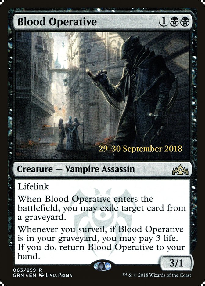 Blood Operative [Guilds of Ravnica Prerelease Promos] | I Want That Stuff Brandon