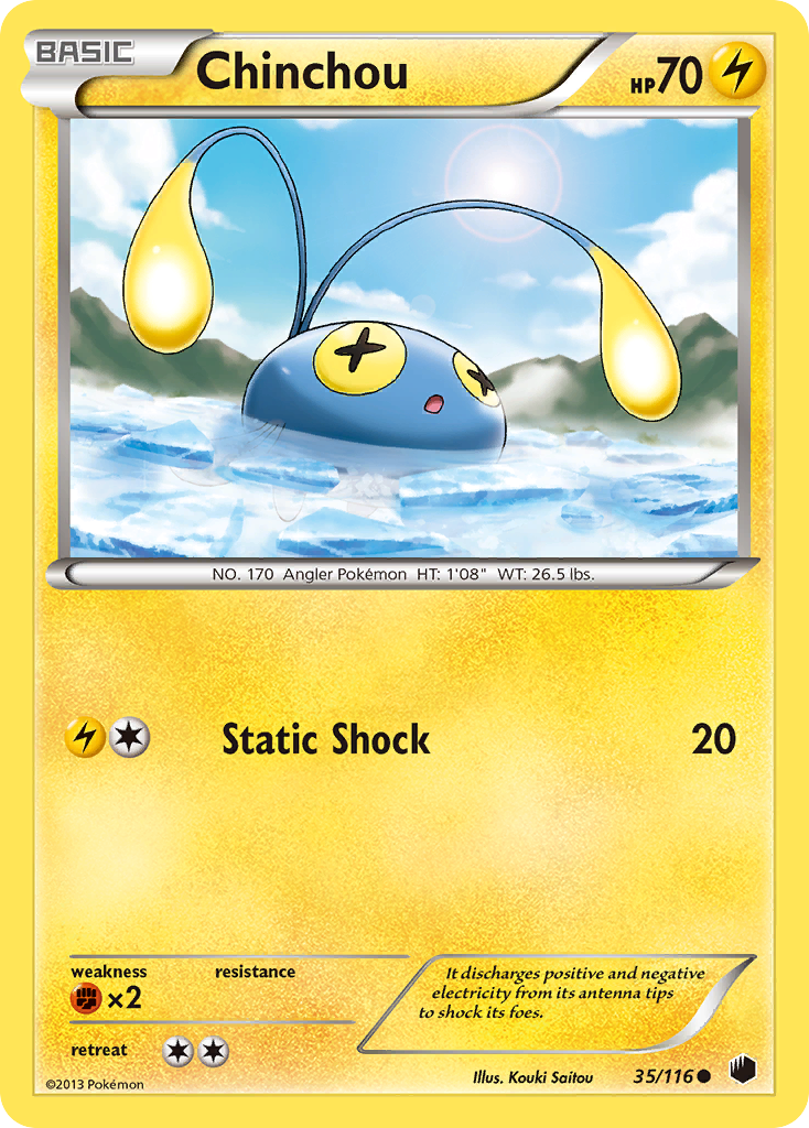 Chinchou (35/116) [Black & White: Plasma Freeze] | I Want That Stuff Brandon