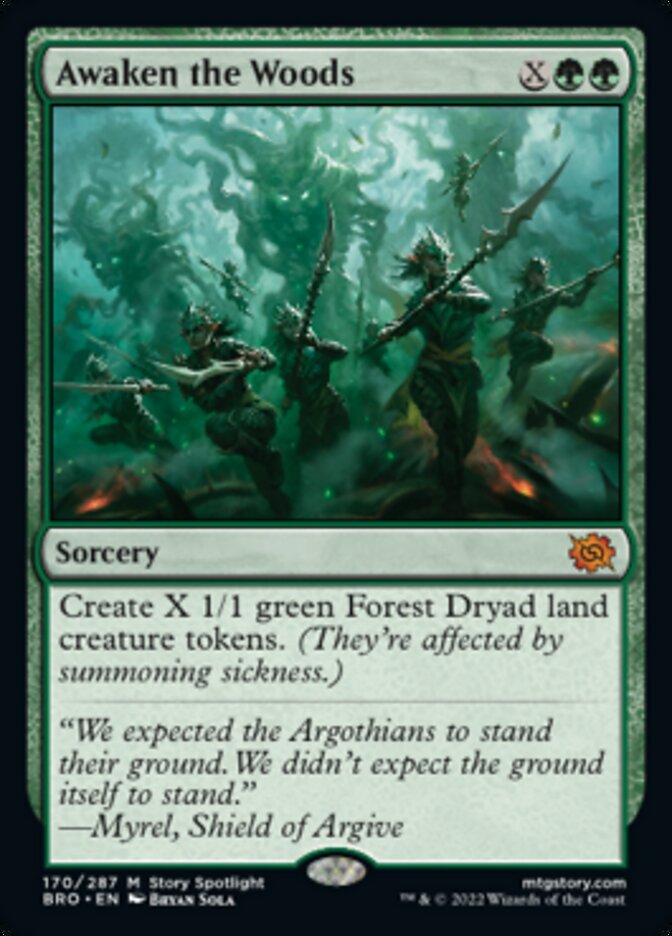Awaken the Woods (Promo Pack) [The Brothers' War Promos] | I Want That Stuff Brandon