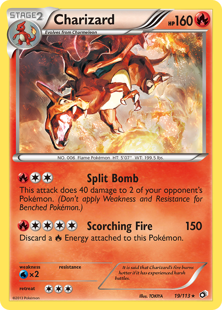 Charizard (19/113) [Black & White: Legendary Treasures] | I Want That Stuff Brandon