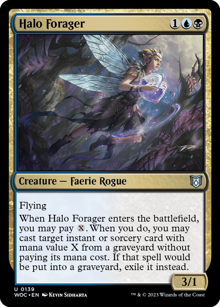 Halo Forager [Wilds of Eldraine Commander] | I Want That Stuff Brandon