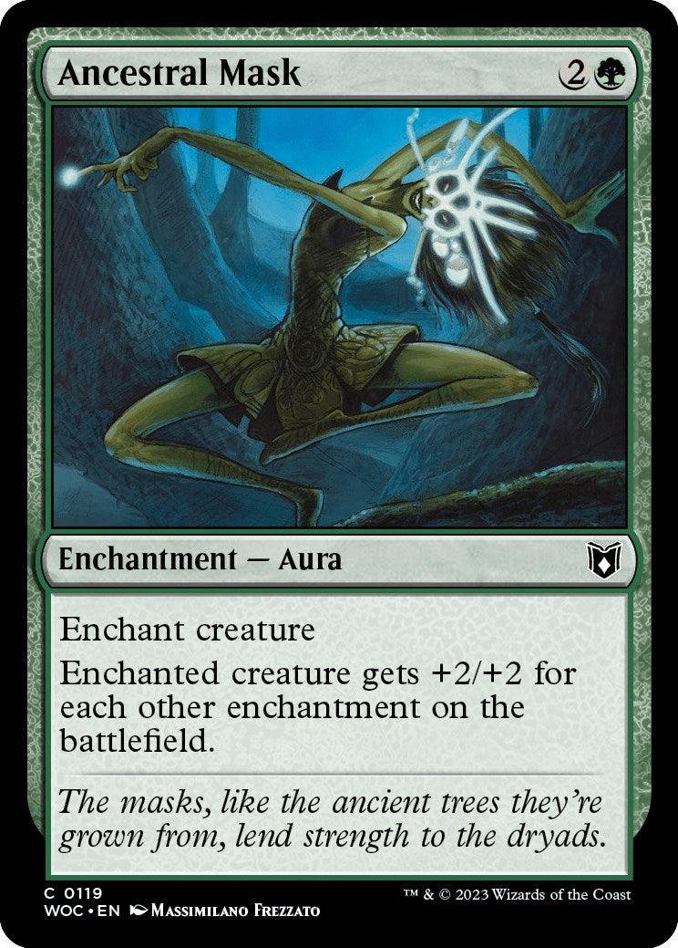 Ancestral Mask [Wilds of Eldraine Commander] | I Want That Stuff Brandon