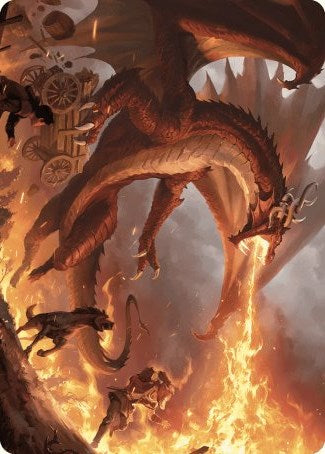 Realm-Scorcher Hellkite Art Card [Wilds of Eldraine Art Series] | I Want That Stuff Brandon