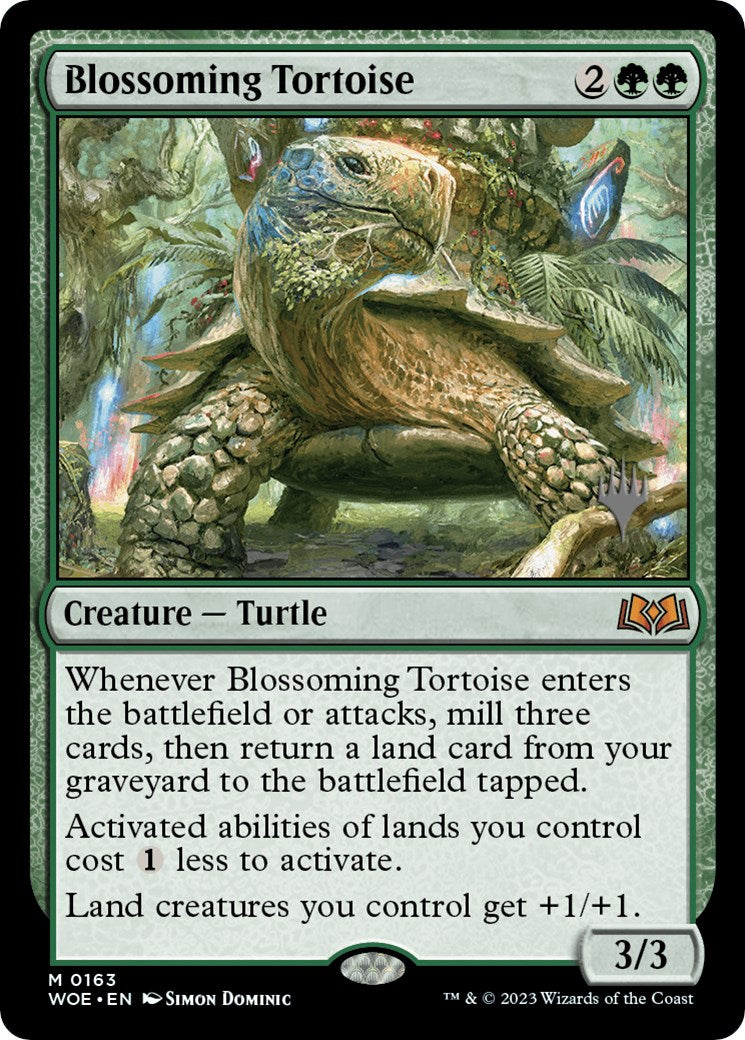 Blossoming Tortoise (Promo Pack) [Wilds of Eldraine Promos] | I Want That Stuff Brandon