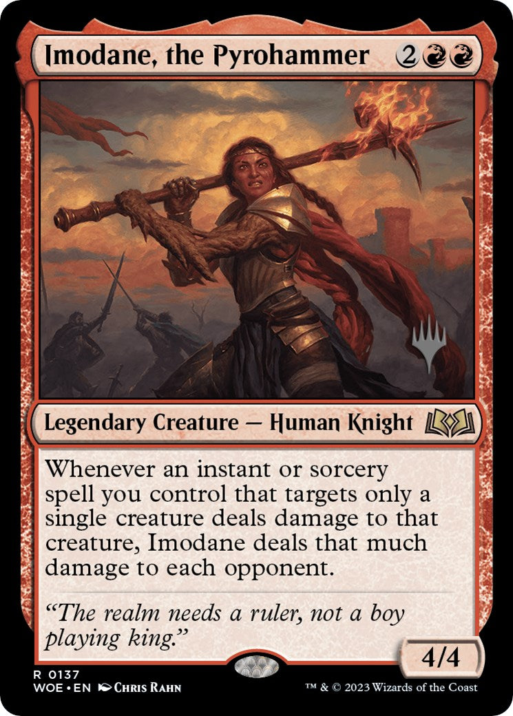 Imodane, the Pyrohammer (Promo Pack) [Wilds of Eldraine Promos] | I Want That Stuff Brandon