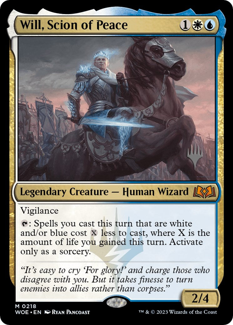 Will, Scion of Peace (Promo Pack) [Wilds of Eldraine Promos] | I Want That Stuff Brandon