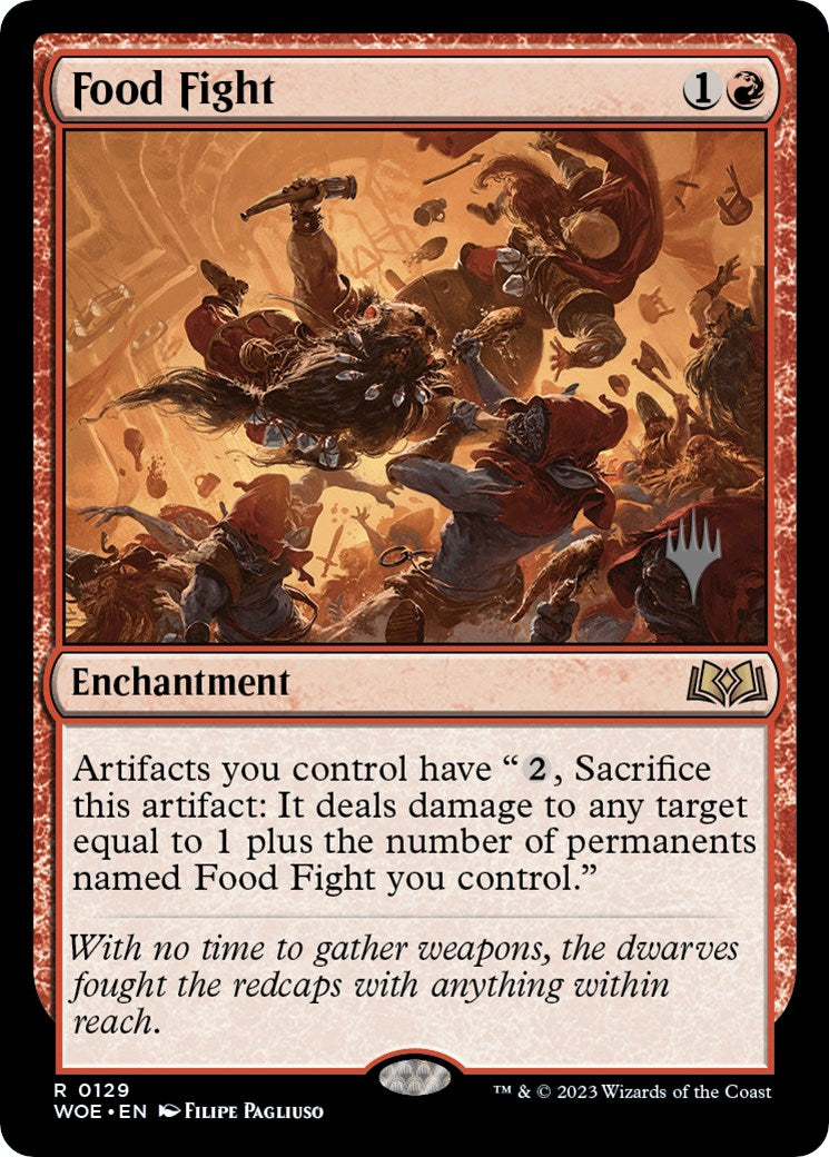 Food Fight (Promo Pack) [Wilds of Eldraine Promos] | I Want That Stuff Brandon