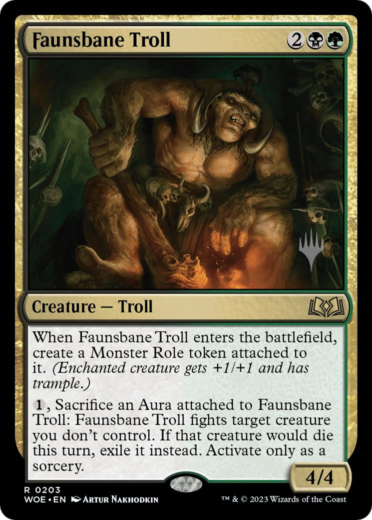 Faunsbane Troll (Promo Pack) [Wilds of Eldraine Promos] | I Want That Stuff Brandon