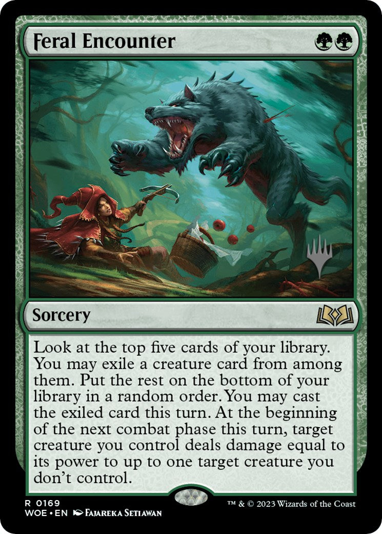 Feral Encounter (Promo Pack) [Wilds of Eldraine Promos] | I Want That Stuff Brandon