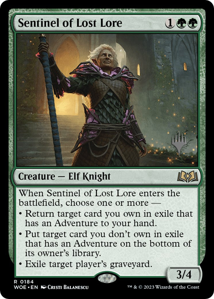 Sentinel of Lost Lore (Promo Pack) [Wilds of Eldraine Promos] | I Want That Stuff Brandon