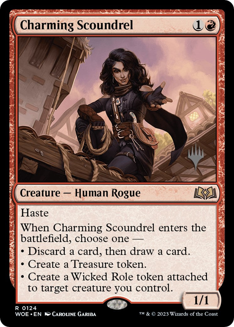 Charming Scoundrel (Promo Pack) [Wilds of Eldraine Promos] | I Want That Stuff Brandon