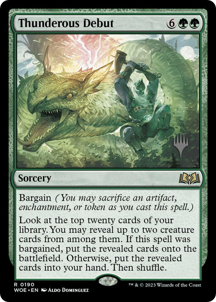 Thunderous Debut (Promo Pack) [Wilds of Eldraine Promos] | I Want That Stuff Brandon