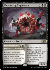Devouring Sugarmaw // Have for Dinner(Promo Pack) [Wilds of Eldraine Promos] | I Want That Stuff Brandon