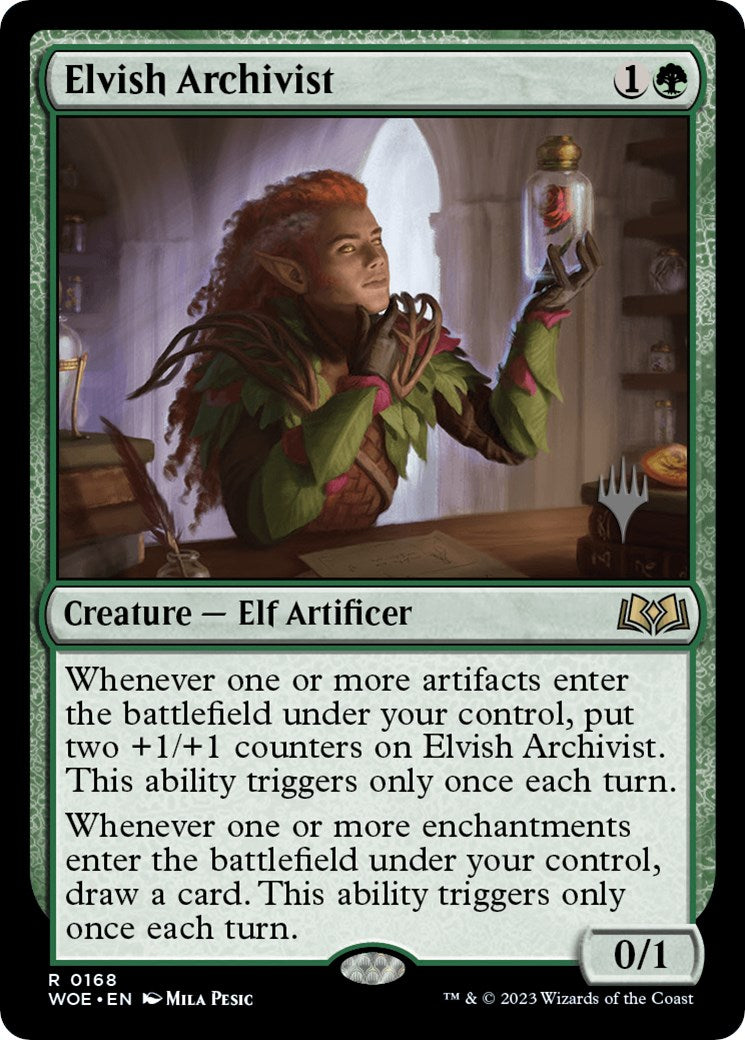 Elvish Archivist (Promo Pack) [Wilds of Eldraine Promos] | I Want That Stuff Brandon