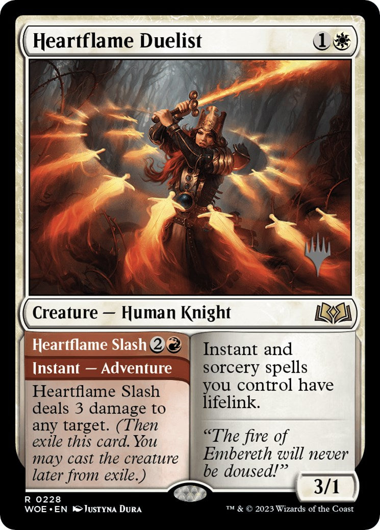 Heartflame Duelist // Heatflame Duelist (Promo Pack) [Wilds of Eldraine Promos] | I Want That Stuff Brandon