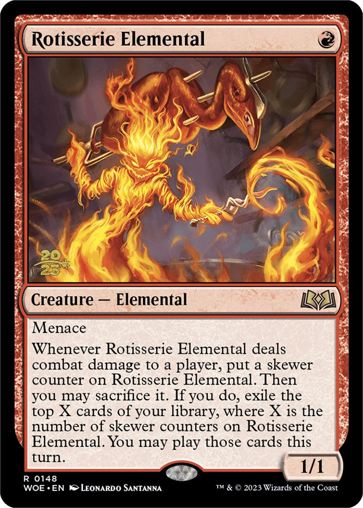 Rotisserie Elemental [Wilds of Eldraine Prerelease Promos] | I Want That Stuff Brandon