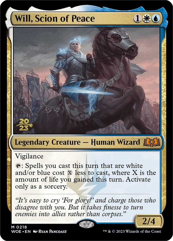 Will, Scion of Peace [Wilds of Eldraine Prerelease Promos] | I Want That Stuff Brandon