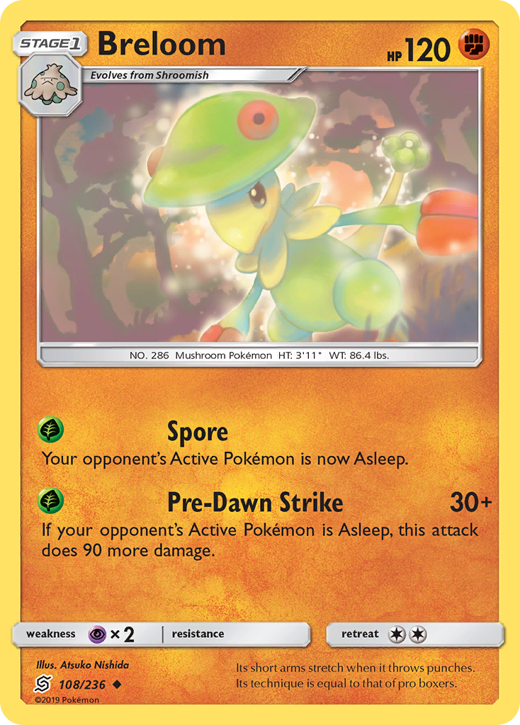 Breloom (108/236) [Sun & Moon: Unified Minds] | I Want That Stuff Brandon