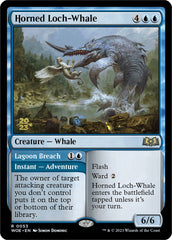 Horned Loch-Whale // Lagoon Breach (Promo Pack) [Wilds of Eldraine Promos] | I Want That Stuff Brandon