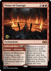 Virtue of Courage // Embereth Blaze [Wilds of Eldraine Prerelease Promos] | I Want That Stuff Brandon