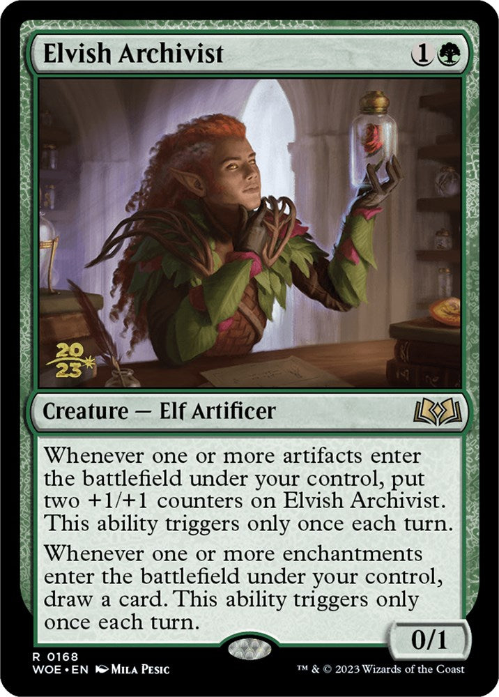 Elvish Archivist [Wilds of Eldraine Prerelease Promos] | I Want That Stuff Brandon