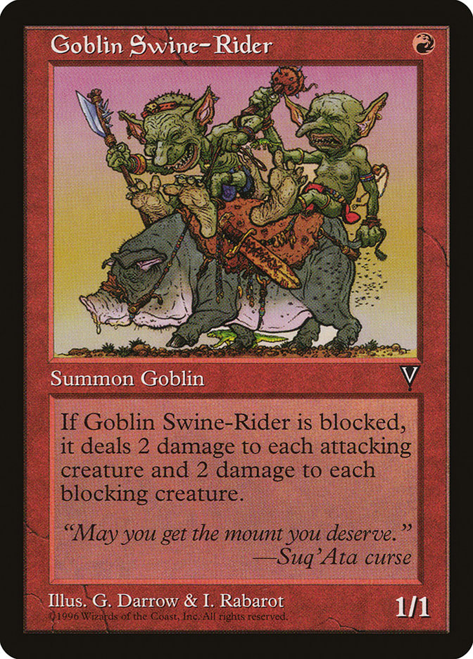 Goblin Swine-Rider [Visions] | I Want That Stuff Brandon