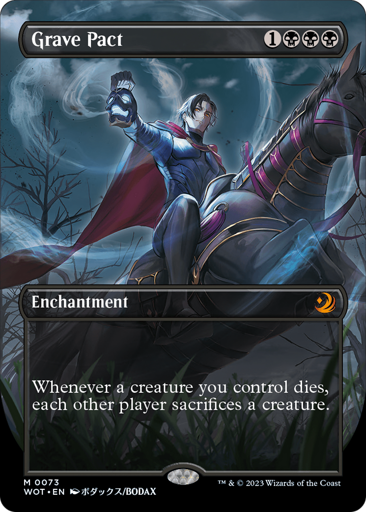 Grave Pact (Anime Borderless) [Wilds of Eldraine: Enchanting Tales] | I Want That Stuff Brandon
