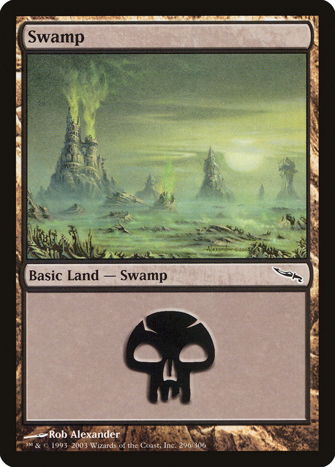 Swamp (296) [Mirrodin] | I Want That Stuff Brandon