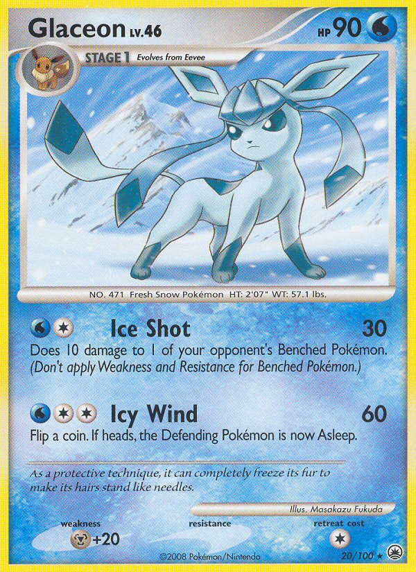 Glaceon (20/100) [Diamond & Pearl: Majestic Dawn] | I Want That Stuff Brandon