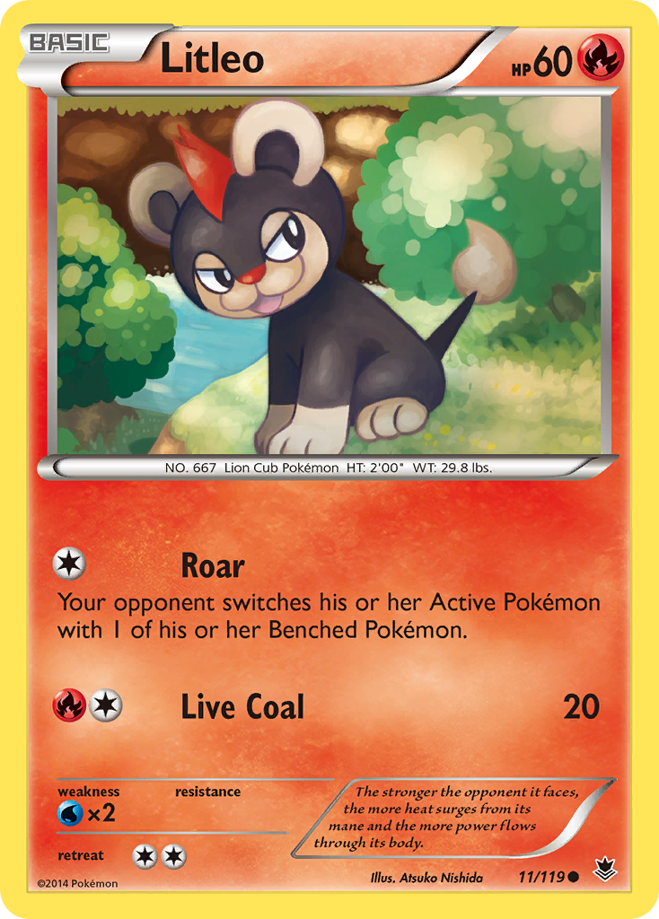 Litleo (11/119) [XY: Phantom Forces] | I Want That Stuff Brandon