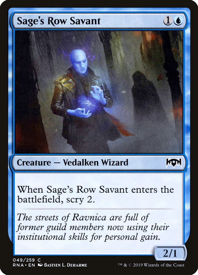 Sage's Row Savant [Ravnica Allegiance] | I Want That Stuff Brandon