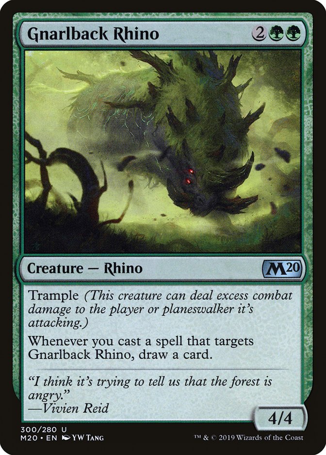 Gnarlback Rhino [Core Set 2020] | I Want That Stuff Brandon