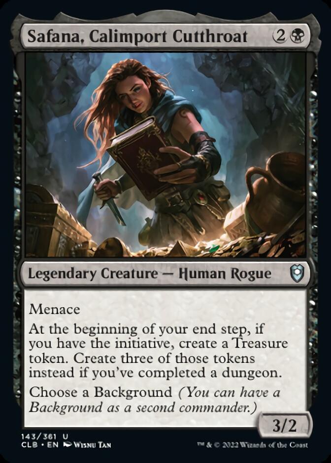 Safana, Calimport Cutthroat [Commander Legends: Battle for Baldur's Gate] | I Want That Stuff Brandon