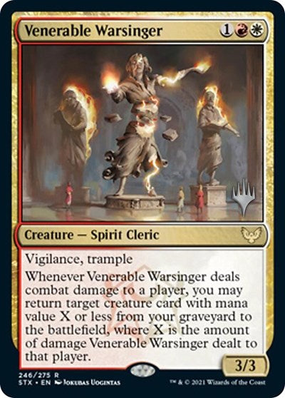 Venerable Warsinger (Promo Pack) [Strixhaven: School of Mages Promos] | I Want That Stuff Brandon