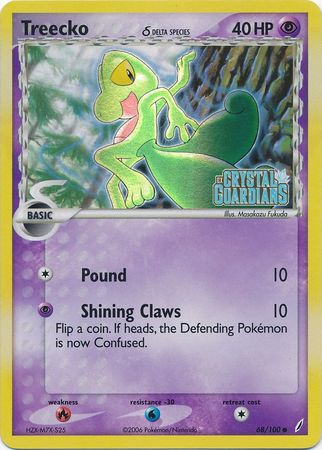 Treecko (68/100) (Delta Species) (Stamped) [EX: Crystal Guardians] | I Want That Stuff Brandon