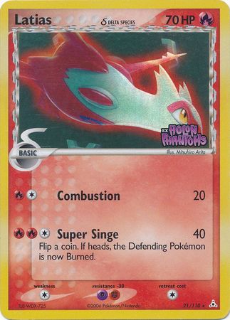 Latias (21/110) (Delta Species) (Stamped) [EX: Holon Phantoms] | I Want That Stuff Brandon