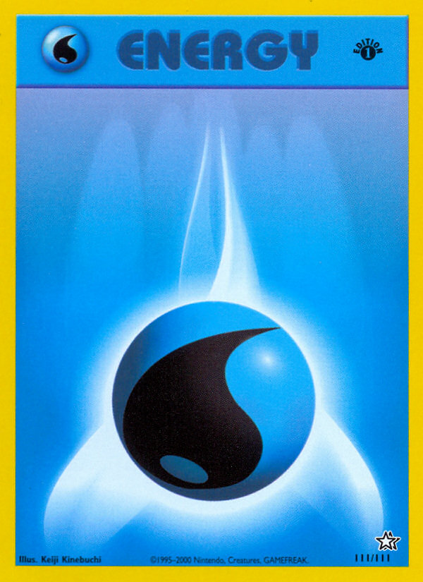 Water Energy (111/111) [Neo Genesis 1st Edition] | I Want That Stuff Brandon