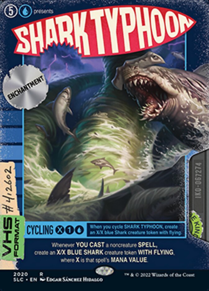 Shark Typhoon (Borderless Alternate Art) [Secret Lair 30th Anniversary Countdown Kit] | I Want That Stuff Brandon
