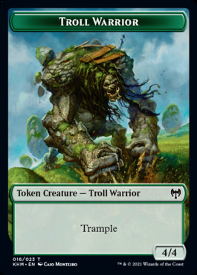 Troll Warrior Token [Kaldheim Tokens] | I Want That Stuff Brandon