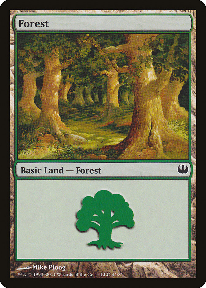 Forest (44) [Duel Decks: Knights vs. Dragons] | I Want That Stuff Brandon