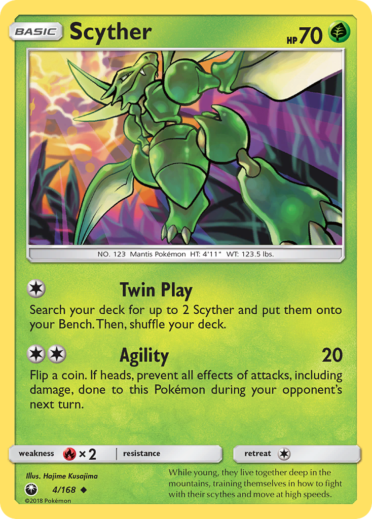 Scyther (4/168) [Sun & Moon: Celestial Storm] | I Want That Stuff Brandon