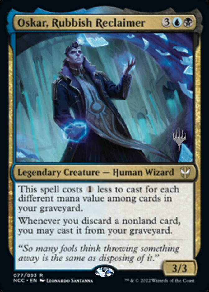 Oskar, Rubbish Reclaimer (Promo Pack) [Streets of New Capenna Commander Promos] | I Want That Stuff Brandon