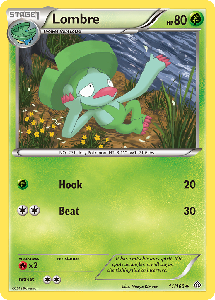 Lombre (11/160) [XY: Primal Clash] | I Want That Stuff Brandon