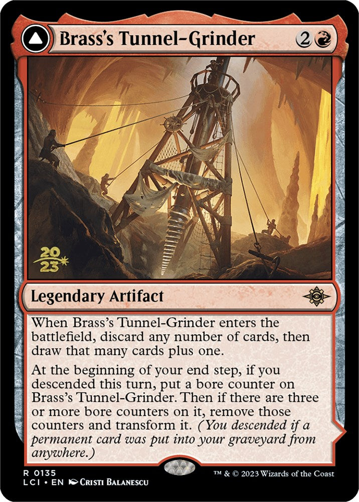 Brass's Tunnel-Grinder // Tecutlan, the Searing Rift [The Lost Caverns of Ixalan Prerelease Cards] | I Want That Stuff Brandon