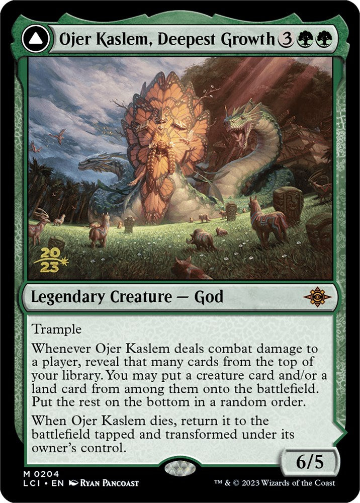 Ojer Kaslem, Deepest Growth // Temple of Cultivation [The Lost Caverns of Ixalan Prerelease Cards] | I Want That Stuff Brandon